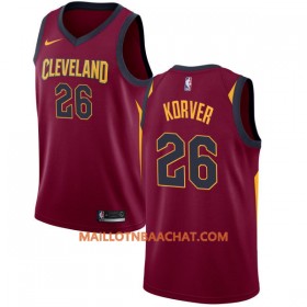 Maillot NBA Cleveland Cavaliers Kyle Korver 26 Nike 2017-18 Maroon Swingman - Homme